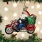 Old World Christmas 3.5 Inch Biker Santa Christmas Tree Ornament , Motorcycle
